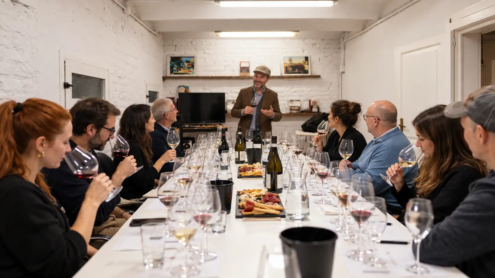 Cata de vinos para grupos de empresa guiada por un sumiller